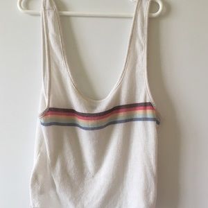 urban outfitters rainbow stripe tank top